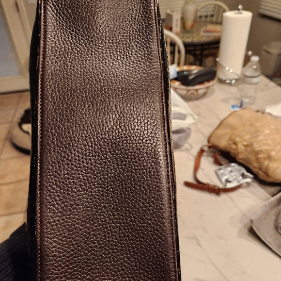 Brighton Patent Leather Croc Embossed Bag - Picture 9 of 16